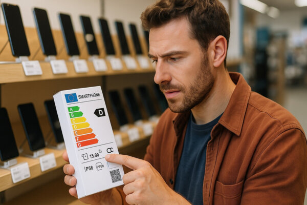 Nouvelle étiquette EU 2025 des smartphones : Comment lire les pictos pour acheter durable et garder son téléphone plus longtemps ?