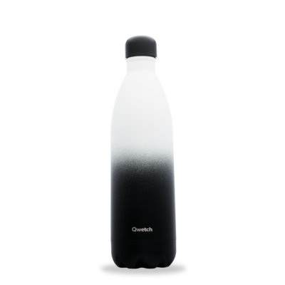 Bouteille graphite noir et blanc 1L
