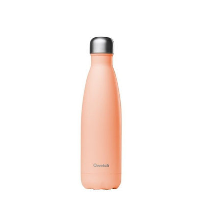 Bouteille orange pêche pastel  